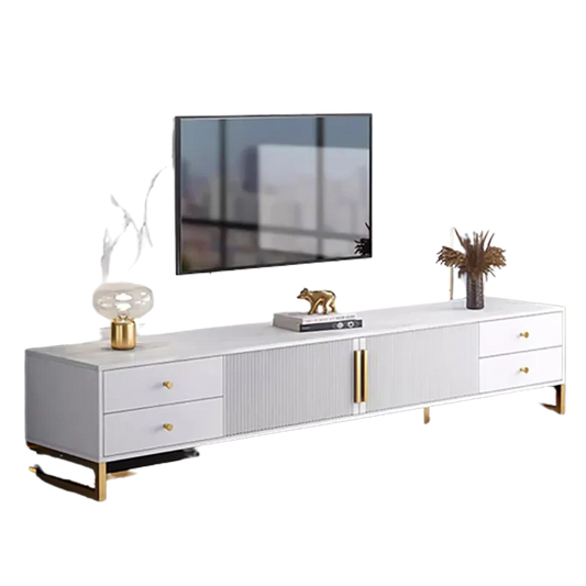 Tiroirs de rangement Meuble TV Cabinet Salon Bois Meuble TV Moderne Luxe Suporte