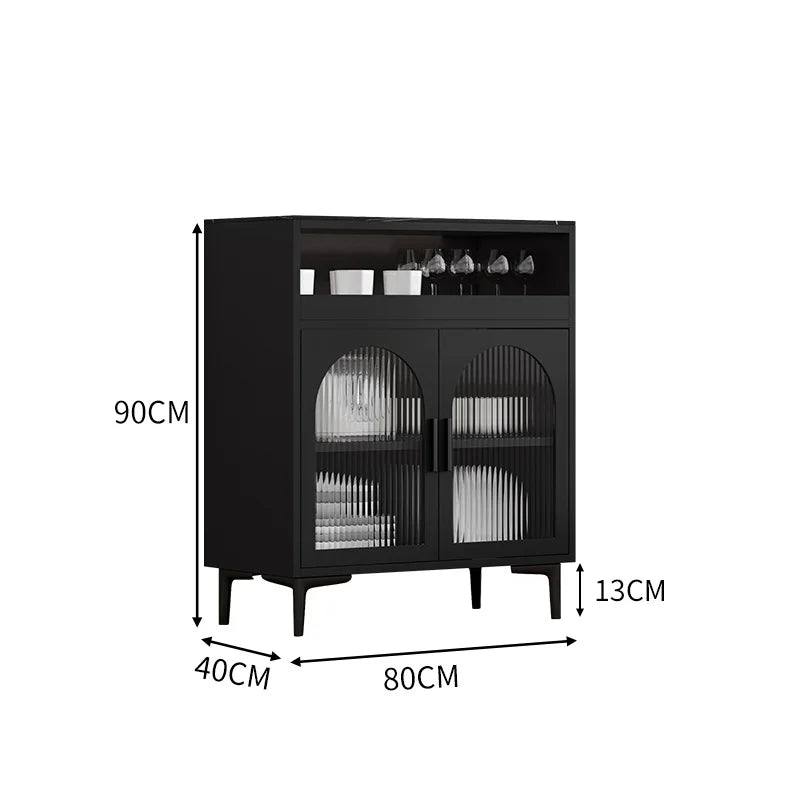 Armário de Armazenamento de Áudio Nordic para Sala de Estar, Armário de Cosméticos de Madeira, Armário de Exibição de Café e Chá, Vitrine Lateral de Garagem, Mobiliário de Salão YR50LC