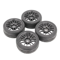 4PCS 65mm 1/10 Pneus de Borracha para Carros de Corrida RC Roda de Estrada Aro para HSP HPI Peça de Carro RC Diâmetro 65mm Pneus 94123-94122 CS XIS