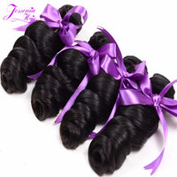 Vague Lâche Tissage Cheveux Humains 12A Bundles de Cheveux Humains Indiens Humides et Ondulés Offres de 4 Bundles pour Femmes Noires