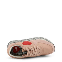 Adorable Love Moschino Pink Heart Sneakers | Comfortable Logo Shoes - SAKLIC