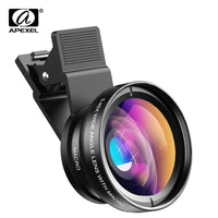 APEXEL Professional Phone camera lens 12.5x Macro Camera Photo HD 0.45x Super Wide Angle Lens For Samsung iPhone all smartphones - SAKLIC