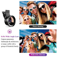 APEXEL Professional Phone camera lens 12.5x Macro Camera Photo HD 0.45x Super Wide Angle Lens For Samsung iPhone all smartphones - SAKLIC