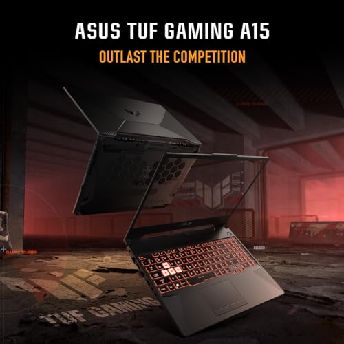 ASUS TUF Gaming A15 Gaming Laptop, 15.6” 144Hz FHD Display, AMD Ryzen™ 5 7535HS Processor, GeForce RTX 2050, 8GB DDR5 RAM, 512GB PCIe SSD Gen 4, Wi - Fi 6, Windows 11, FA506NF - AS51 - CA - SAKLIC