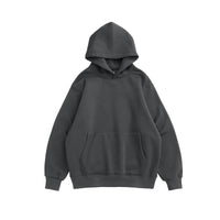 Autumn and winter wholesale plain blank 350 grams oversize pullover men's winter fleece hoodie fleece hooded sweater - SAKLIC