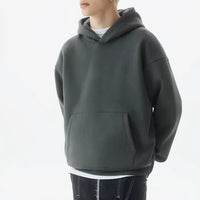 Autumn and winter wholesale plain blank 350 grams oversize pullover men's winter fleece hoodie fleece hooded sweater - SAKLIC