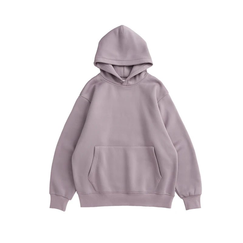 Autumn and winter wholesale plain blank 350 grams oversize pullover men's winter fleece hoodie fleece hooded sweater - SAKLIC