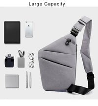 AYPPRO Anti - Theft Waterproof Shoulder Backpack Cover Pack Rucksack Bicycle Sport Sling Chest Crossbody Bag - SAKLIC