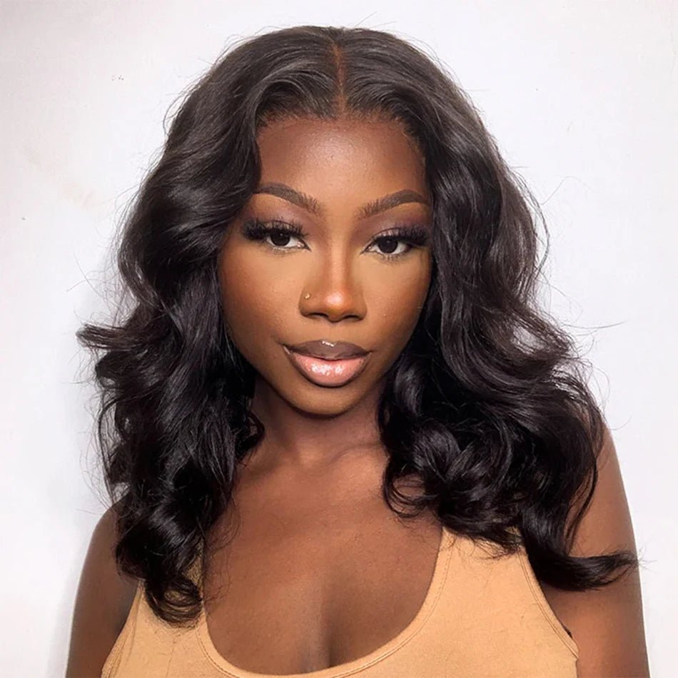 Body Wave Bob Wig Peruvian Body Wave Lace Front Human Hair Wigs Natural Color Lace Frontal Wigs Perruques Cheveux Humain Tuneful - SAKLIC