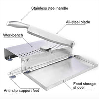 Commercial Manual Frozen Meat Slicer Bone Cutting Tool Stainless Steel Minced Lamb Bone Meat Cutter Chicken Duck Fish Cutting - SAKLIC