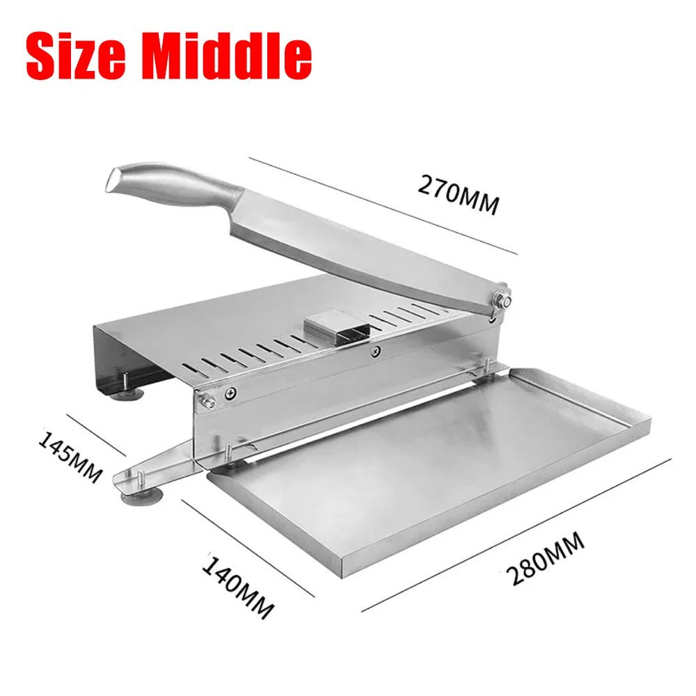 Commercial Manual Frozen Meat Slicer Bone Cutting Tool Stainless Steel Minced Lamb Bone Meat Cutter Chicken Duck Fish Cutting - SAKLIC