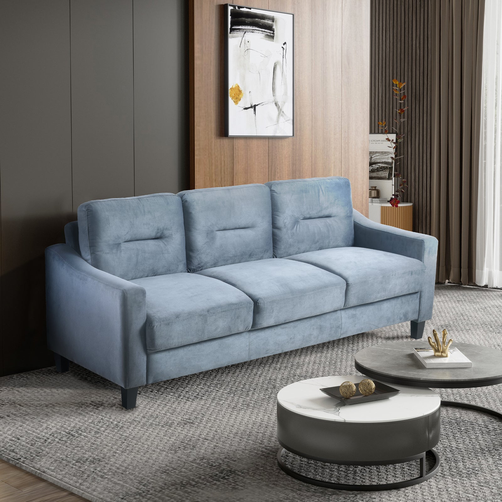 Couch Comfortable Sectional Couches and Sofas for Living Room Bedroom Office Small Space. - SAKLIC