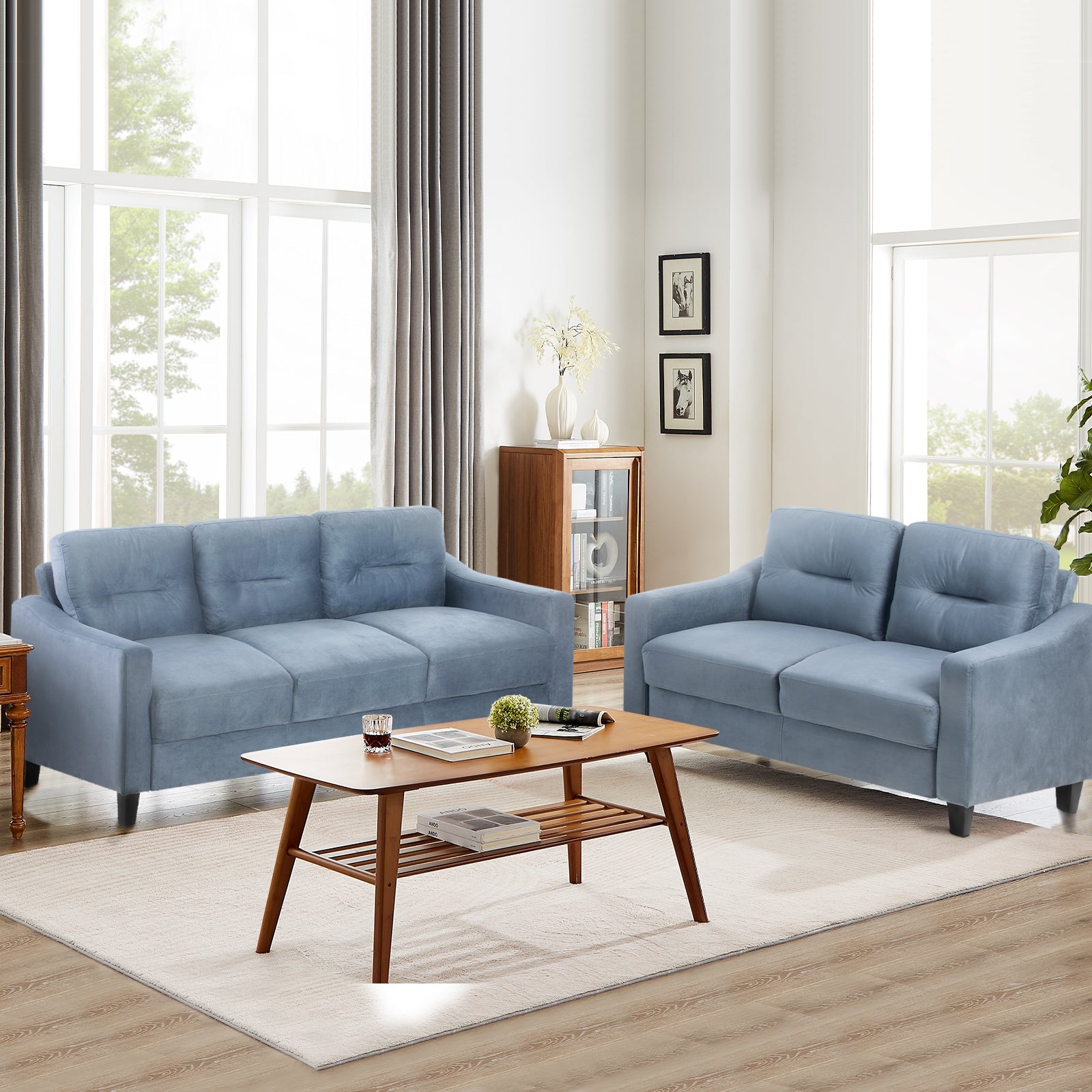 Couch Comfortable Sectional Couches and Sofas for Living Room Bedroom Office Small Space. - SAKLIC