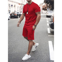 custom men shorts sets customized logo mens matching two piece summer 2 piece short set for men - SAKLIC