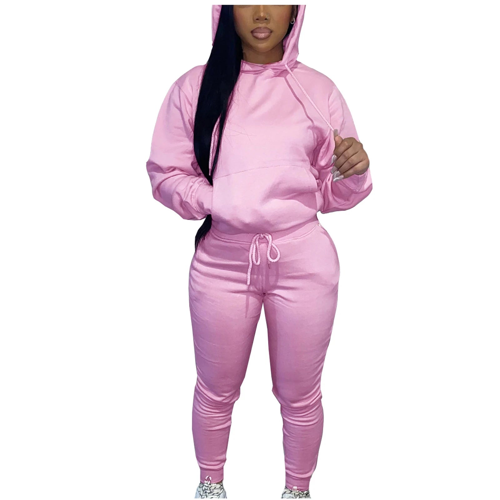 custom sweat suit set 2022 Winter Fall Clothing Workout sweatsuit 2 Two Piece Set Custom Hoodie Women private label Sweat Suits - SAKLIC