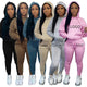 custom sweat suit set 2022 Winter Fall Clothing Workout sweatsuit 2 Two Piece Set Custom Hoodie Women private label Sweat Suits - SAKLIC