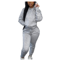 custom sweat suit set 2022 Winter Fall Clothing Workout sweatsuit 2 Two Piece Set Custom Hoodie Women private label Sweat Suits - SAKLIC