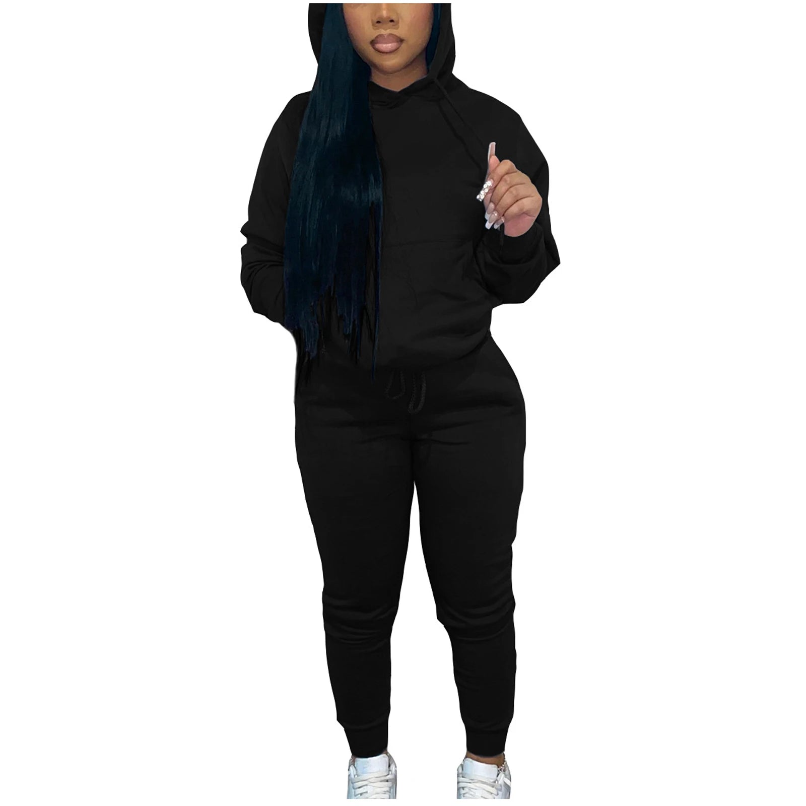 custom sweat suit set 2022 Winter Fall Clothing Workout sweatsuit 2 Two Piece Set Custom Hoodie Women private label Sweat Suits - SAKLIC