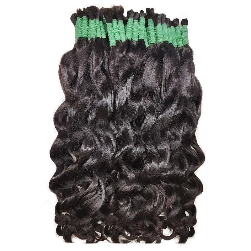 De Cabello Cheveux Cabelo Raw Vietnamese Tissage Human Hair Bundles Braiding No Weft 100% Human Hair Bulk Extensions Extensiones - SAKLIC