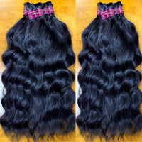 De Cabello Cheveux Cabelo Raw Vietnamese Tissage Human Hair Bundles Braiding No Weft 100% Human Hair Bulk Extensions Extensiones - SAKLIC