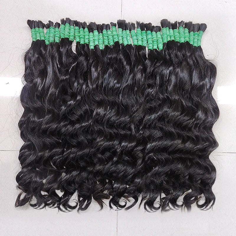 De Cabello Cheveux Cabelo Raw Vietnamese Tissage Human Hair Bundles Braiding No Weft 100% Human Hair Bulk Extensions Extensiones - SAKLIC