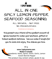 Delicious All - in - One Spicy Lemon Pepper Seafood Seasoning - Enhance the Flavor of Your Seafood Dishes - SAKLIC