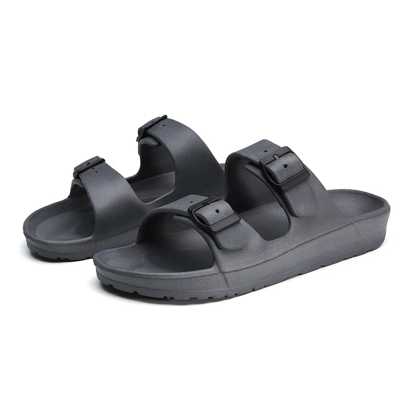 Dropshipping 2023 summer couple Birken Slippers man Size 36 - 45 side slippers woman Popular outdoor beach sandals - SAKLIC