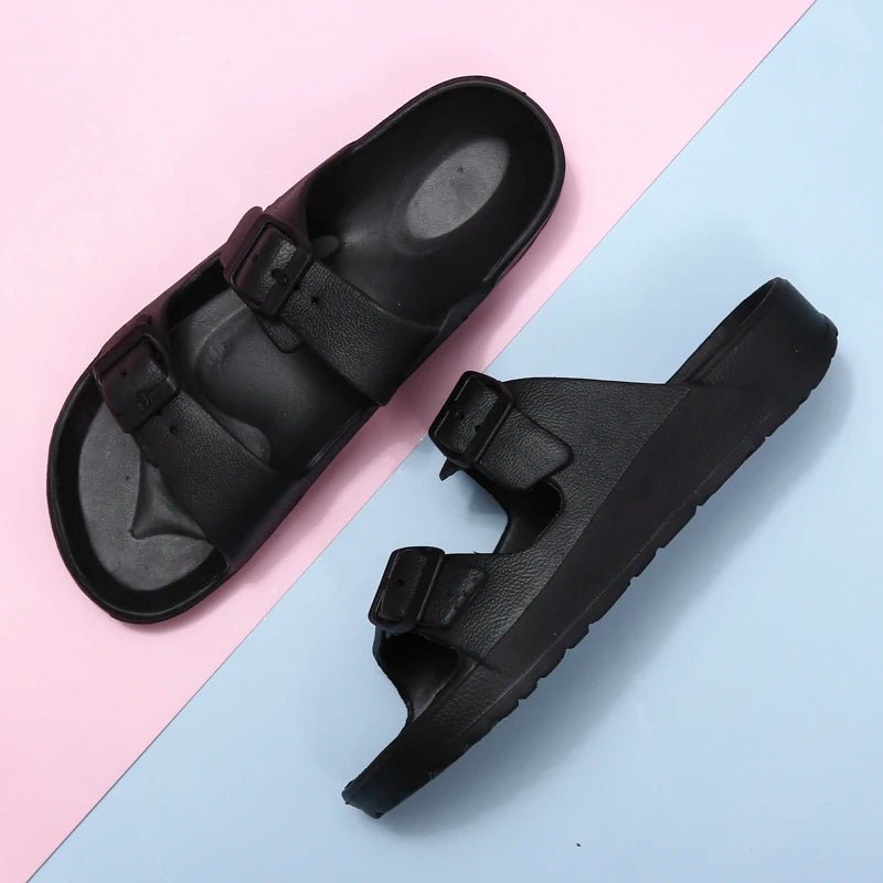 Dropshipping 2023 summer couple Birken Slippers man Size 36 - 45 side slippers woman Popular outdoor beach sandals - SAKLIC