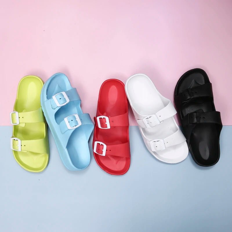 Dropshipping 2023 summer couple Birken Slippers man Size 36 - 45 side slippers woman Popular outdoor beach sandals - SAKLIC