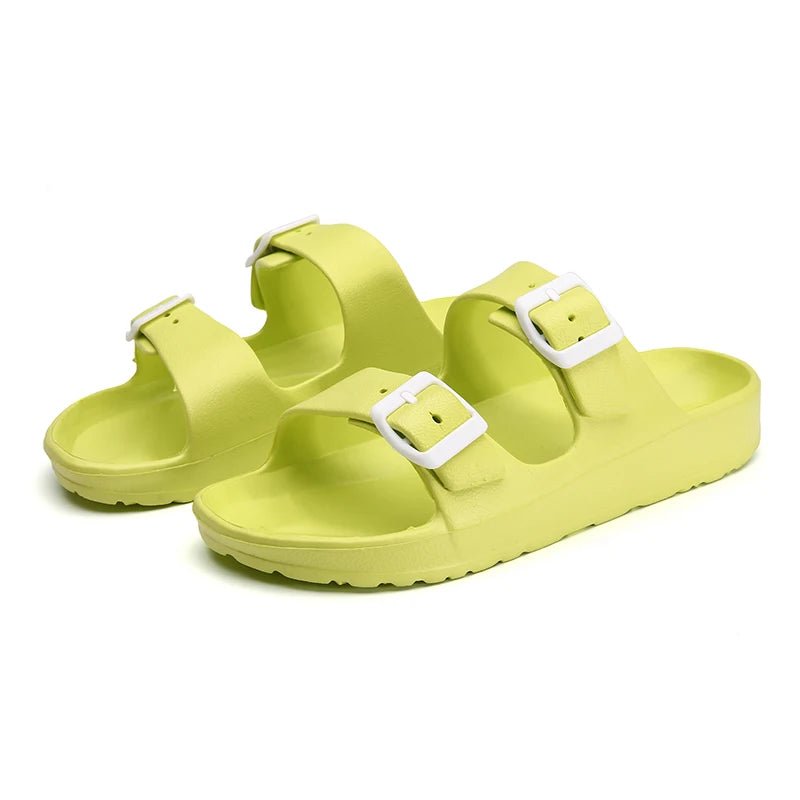 Dropshipping 2023 summer couple Birken Slippers man Size 36 - 45 side slippers woman Popular outdoor beach sandals - SAKLIC