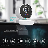 EDUP 1080P Full HD Webcam Auto Focus Smart wifi camera wireless Portrait Tracking webcam 4k - SAKLIC