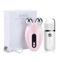 Facial Massager EMS Microcurrent Roller Device For Face Lifting Skin Tighten Rejuvenation Anti Wrikle Double Chin Remover Tools - SAKLIC