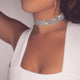 Fashion Women Full Crystal Rhinestone Choker Necklace Wedding Jewelry Chokers Necklaces for Women - SAKLIC