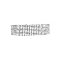 Fashion Women Full Crystal Rhinestone Choker Necklace Wedding Jewelry Chokers Necklaces for Women - SAKLIC