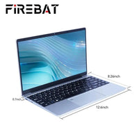 FIREBAT A14 Laptop Intel N5095 14.1 Inch 16GB LPDDR4 RAM 512GB 1TB SSD Lightweight Business Computer Notebook FHD Fingerprint - SAKLIC