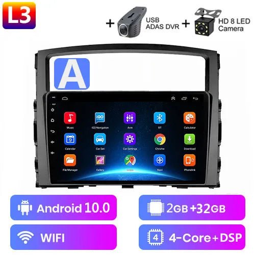 For Mitsubishi Pajero 4 V80 V90 2006 - 2014 Car Radio Multimedia Video Player Navigation GPS No 2din 2 din carplay Android auto - SAKLIC