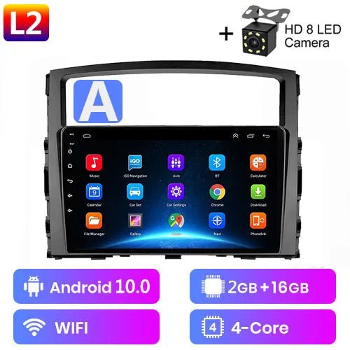 For Mitsubishi Pajero 4 V80 V90 2006 - 2014 Car Radio Multimedia Video Player Navigation GPS No 2din 2 din carplay Android auto - SAKLIC