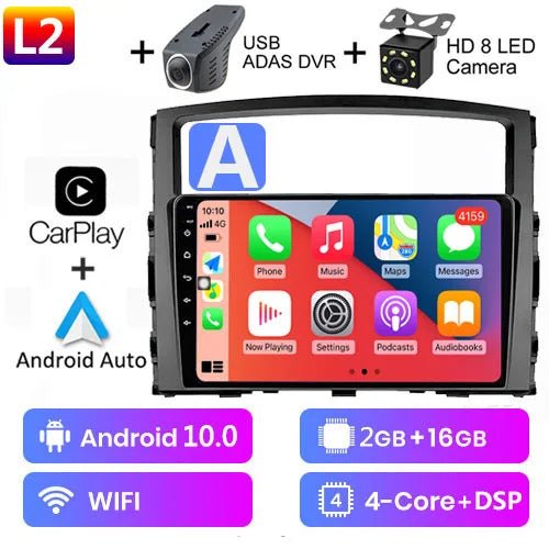 For Mitsubishi Pajero 4 V80 V90 2006 - 2014 Car Radio Multimedia Video Player Navigation GPS No 2din 2 din carplay Android auto - SAKLIC