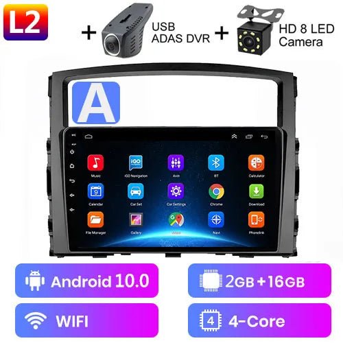 For Mitsubishi Pajero 4 V80 V90 2006 - 2014 Car Radio Multimedia Video Player Navigation GPS No 2din 2 din carplay Android auto - SAKLIC