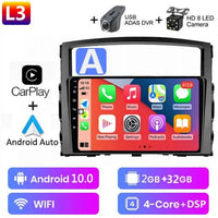 For Mitsubishi Pajero 4 V80 V90 2006 - 2014 Car Radio Multimedia Video Player Navigation GPS No 2din 2 din carplay Android auto - SAKLIC