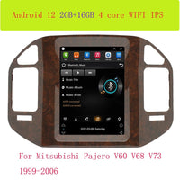 For Mitsubishi Pajero V60 V68 V73 1999 - 2006 Tesla Screen Car Android Multimedia Radio Stereo Carplay GPS Navigation 2 din - SAKLIC