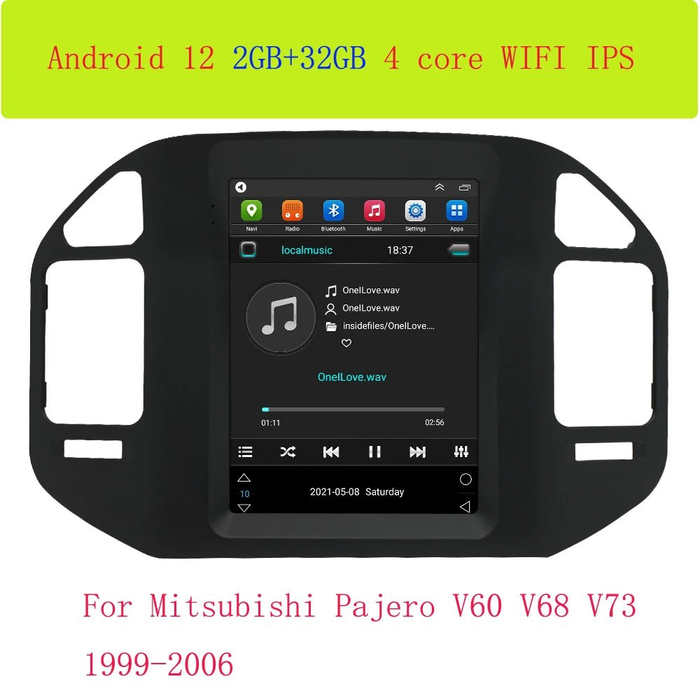 For Mitsubishi Pajero V60 V68 V73 1999 - 2006 Tesla Screen Car Android Multimedia Radio Stereo Carplay GPS Navigation 2 din - SAKLIC