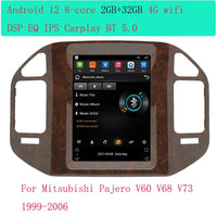 For Mitsubishi Pajero V60 V68 V73 1999 - 2006 Tesla Screen Car Android Multimedia Radio Stereo Carplay GPS Navigation 2 din - SAKLIC