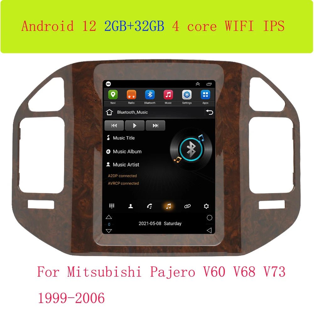 For Mitsubishi Pajero V60 V68 V73 1999 - 2006 Tesla Screen Car Android Multimedia Radio Stereo Carplay GPS Navigation 2 din - SAKLIC