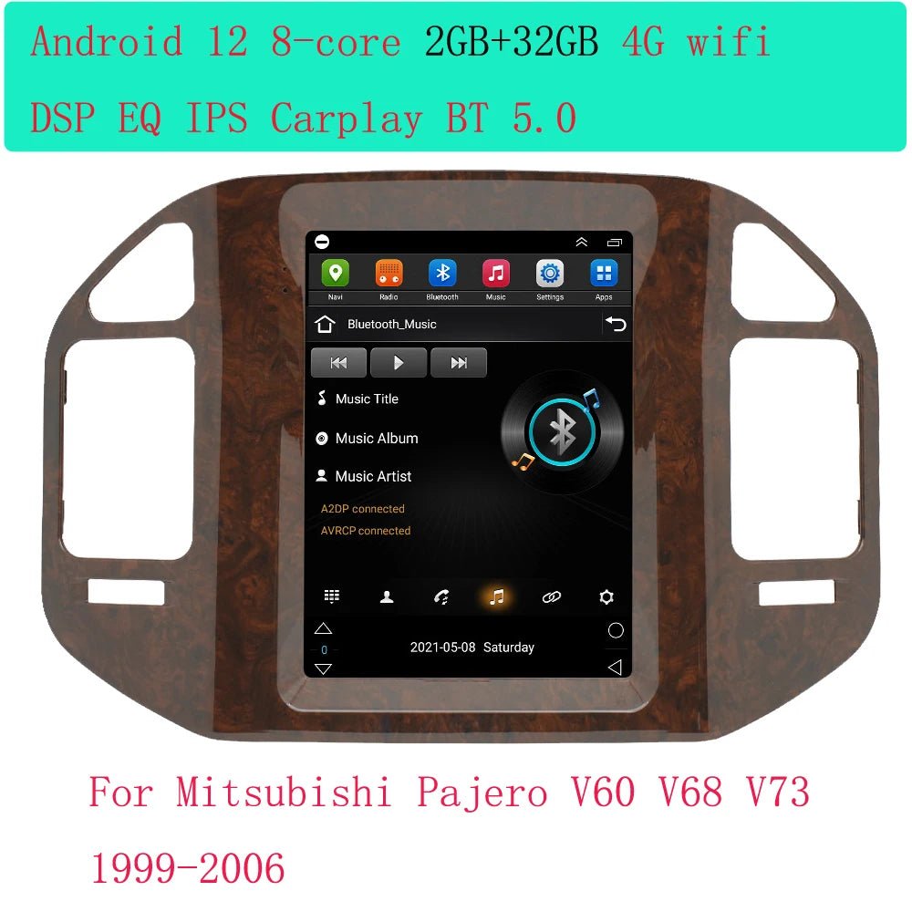 For Mitsubishi Pajero V60 V68 V73 1999 - 2006 Tesla Screen Car Android Multimedia Radio Stereo Carplay GPS Navigation 2 din - SAKLIC