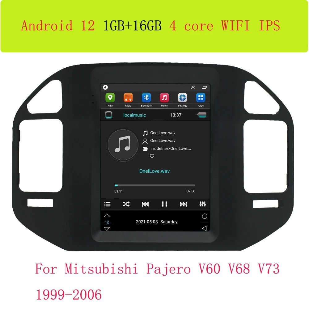 For Mitsubishi Pajero V60 V68 V73 1999 - 2006 Tesla Screen Car Android Multimedia Radio Stereo Carplay GPS Navigation 2 din - SAKLIC