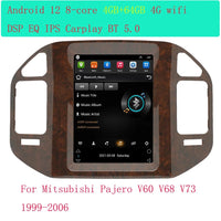 For Mitsubishi Pajero V60 V68 V73 1999 - 2006 Tesla Screen Car Android Multimedia Radio Stereo Carplay GPS Navigation 2 din - SAKLIC