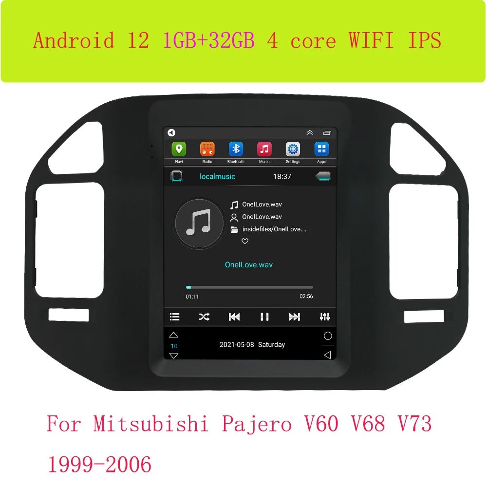 For Mitsubishi Pajero V60 V68 V73 1999 - 2006 Tesla Screen Car Android Multimedia Radio Stereo Carplay GPS Navigation 2 din - SAKLIC