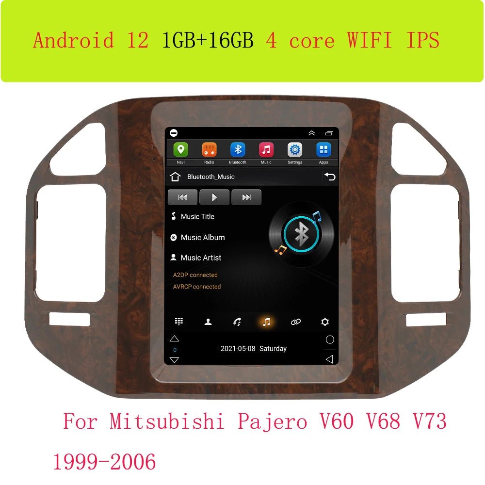 For Mitsubishi Pajero V60 V68 V73 1999 - 2006 Tesla Screen Car Android Multimedia Radio Stereo Carplay GPS Navigation 2 din - SAKLIC