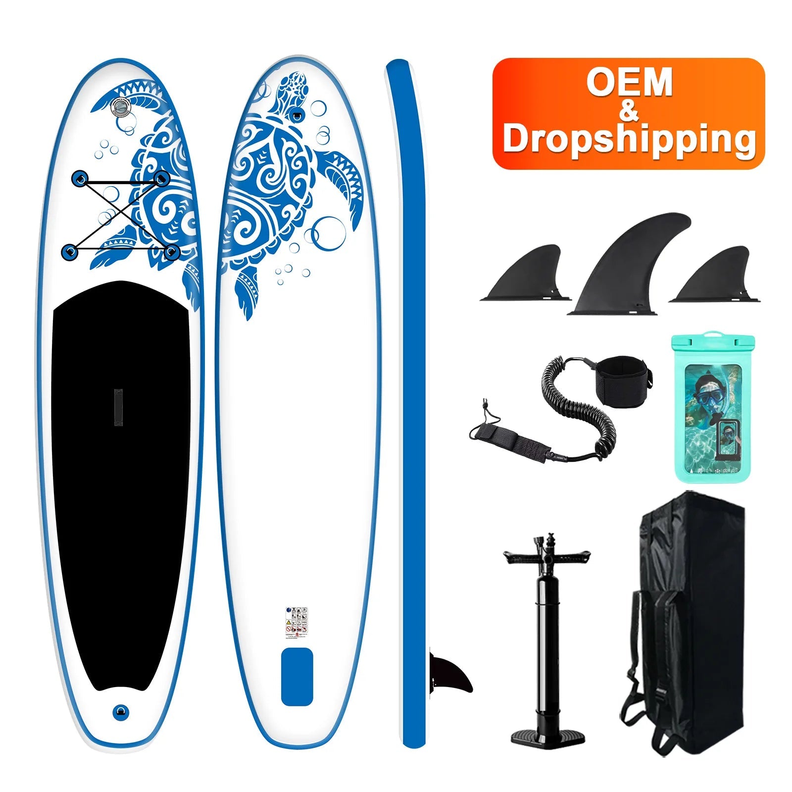 FUNWATER Dropshipping OEM surf board sup paddle board pump surfboard wholesale inflatable bodyboard supboard moe grip fanatics - SAKLIC